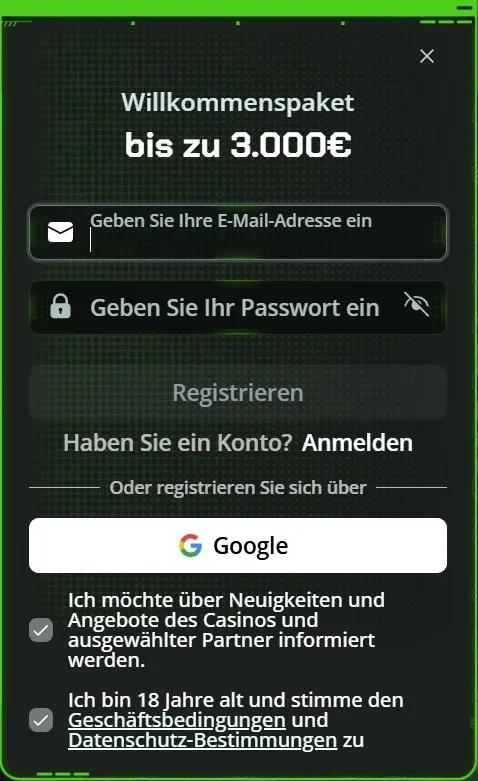 Registrierung